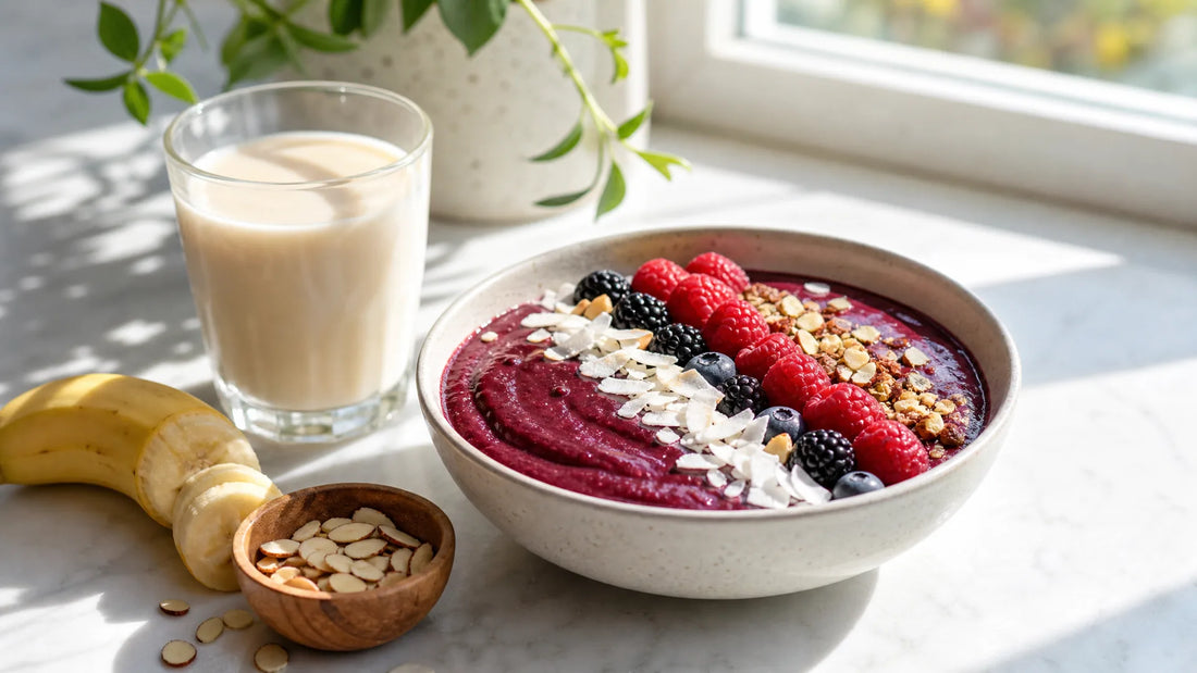 Batido de proteína vegana recetas coloridas que nutren